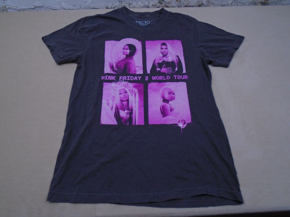Nicki Minaj Pink Friday 2 Tour Merch Shirt Womens Small ] Gray Concert Music